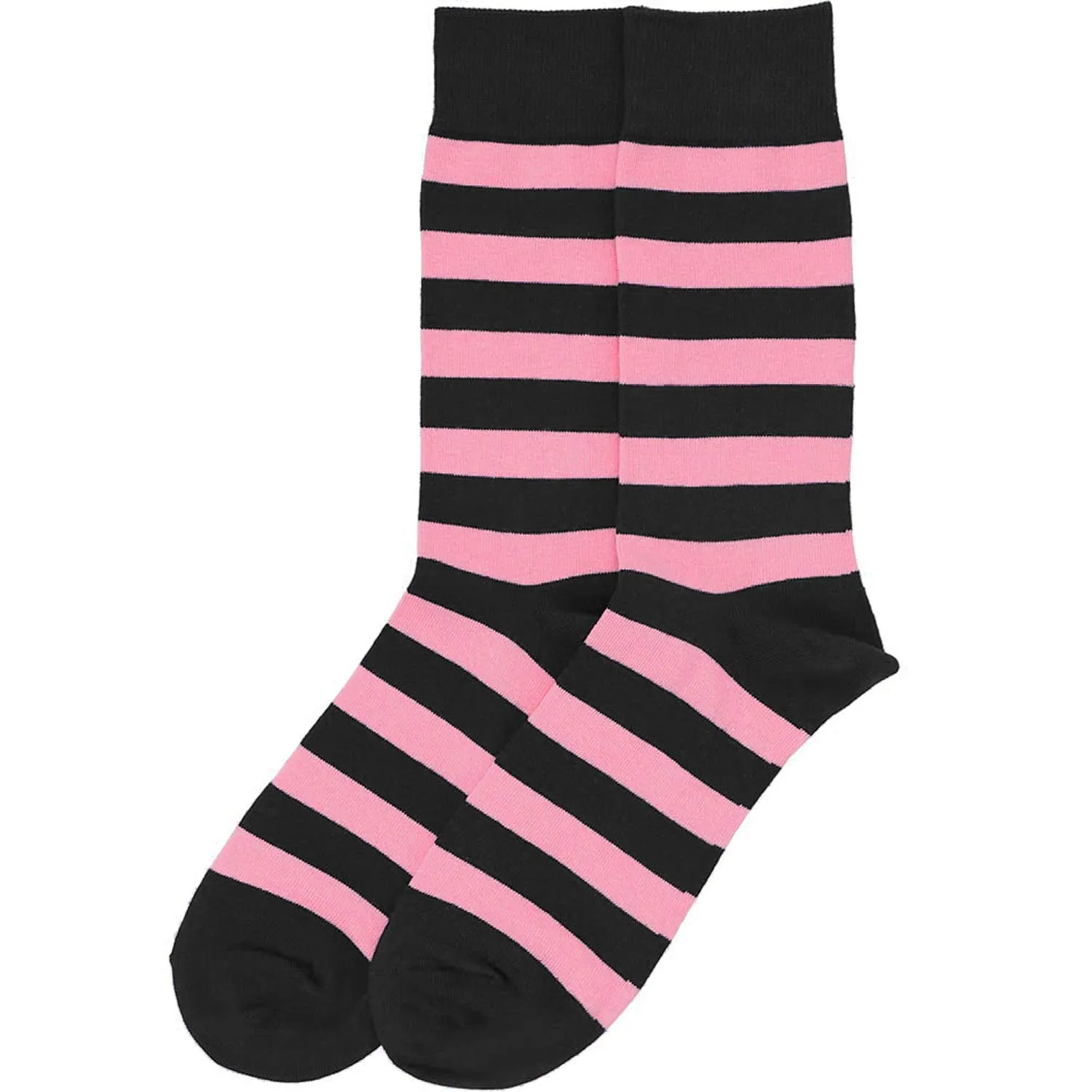 Men's Pink and Black Striped Socks sold by TieMart product image thumbnail 3