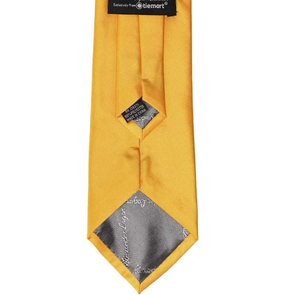 Golden Yellow Solid Color Clip-On Tie sold by TieMart product image thumbnail 5