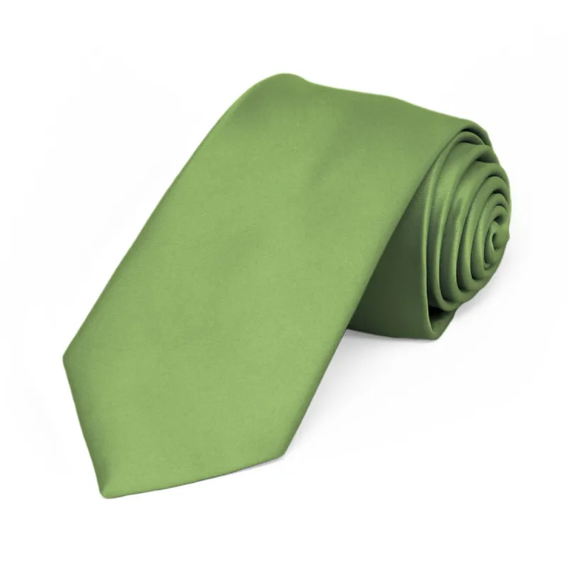 Bridal Clover Premium Slim Necktie, 2.25" Width sold by TieMart