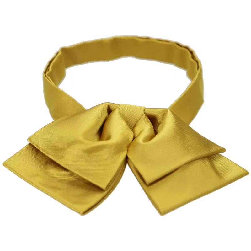 Gold Floppy Bow Tie made by TieMart