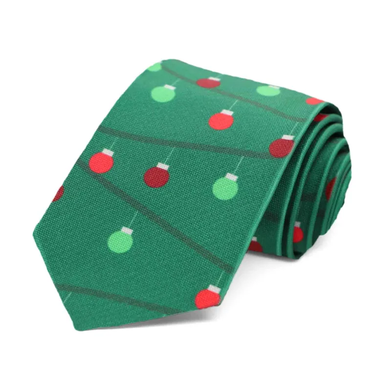 Boys' Christmas Ornament Necktie sold by TieMart