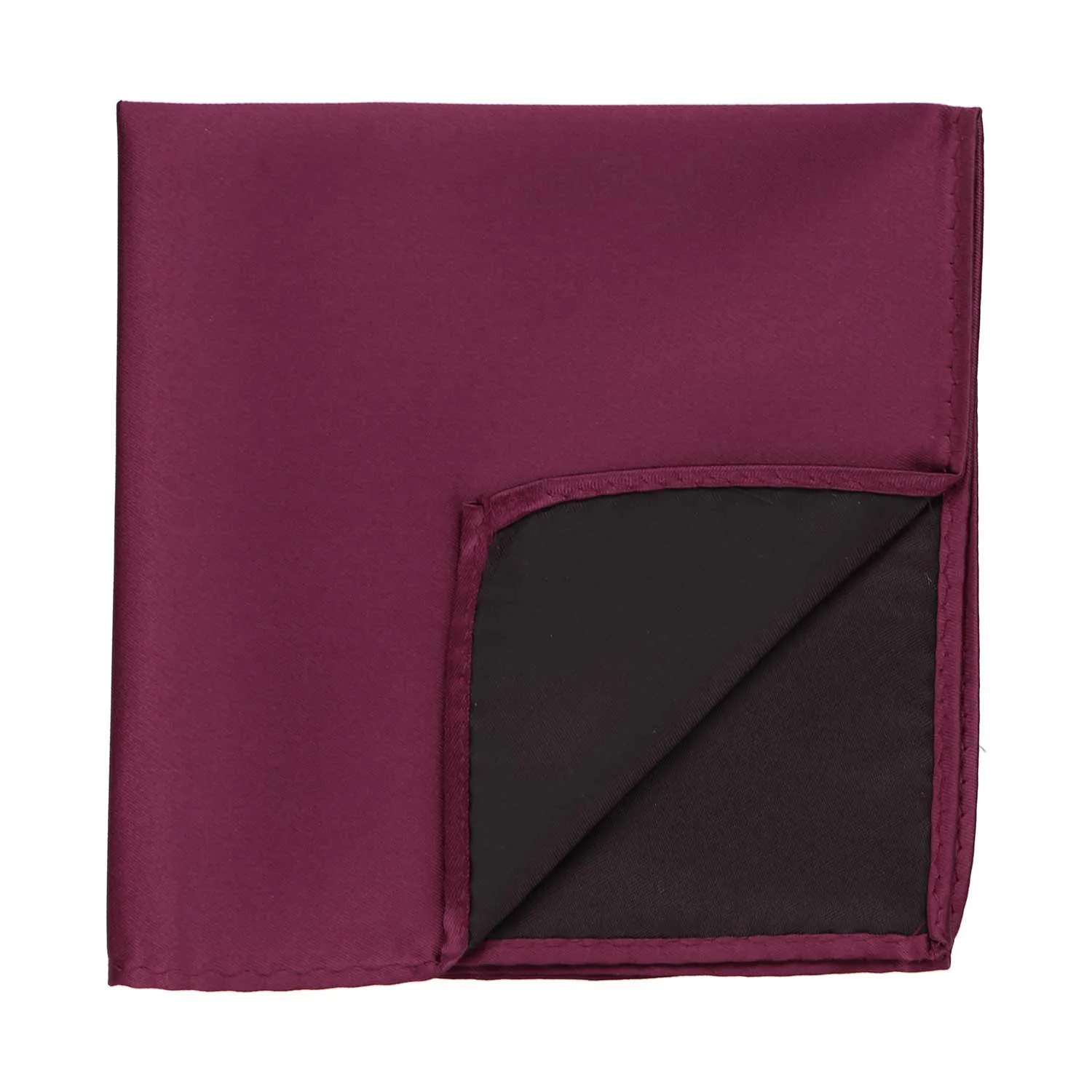 Raspberry Premium Pocket Square sold by TieMart product image thumbnail 2