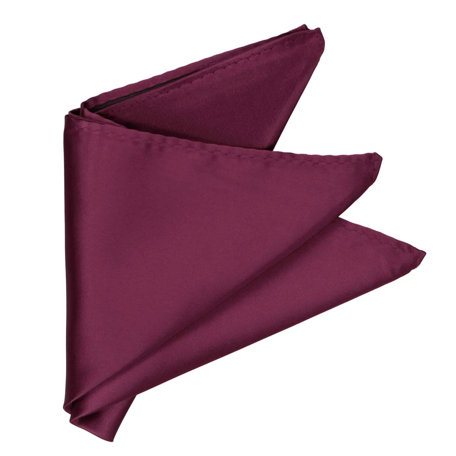Raspberry Premium Pocket Square sold by TieMart product image thumbnail 3
