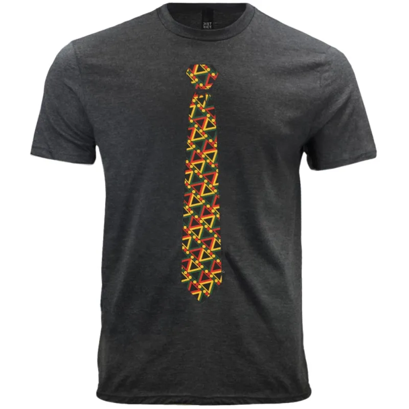 African Pride Striped Necktie T-Shirt sold by TieMart