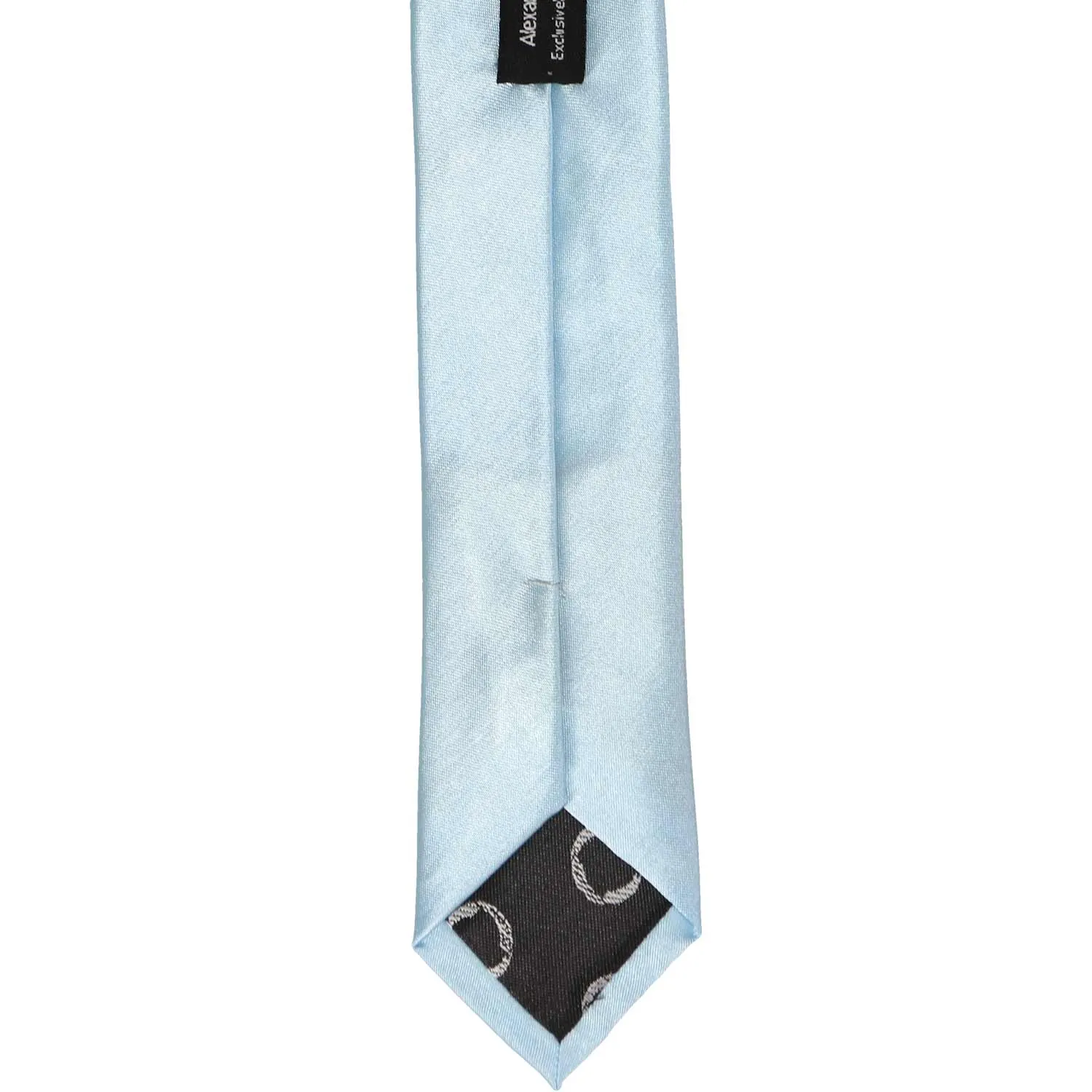 Powder Blue Skinny Solid Color Necktie, 2" Width sold by TieMart product image thumbnail 4