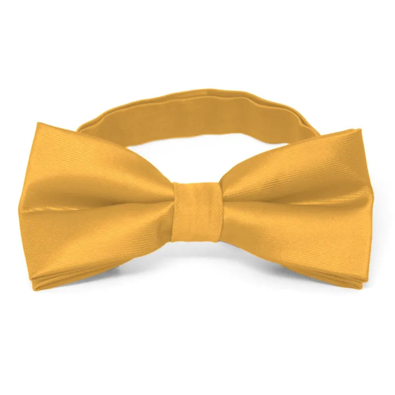 Gold Bar Band Collar Bow Tie sold by TieMart