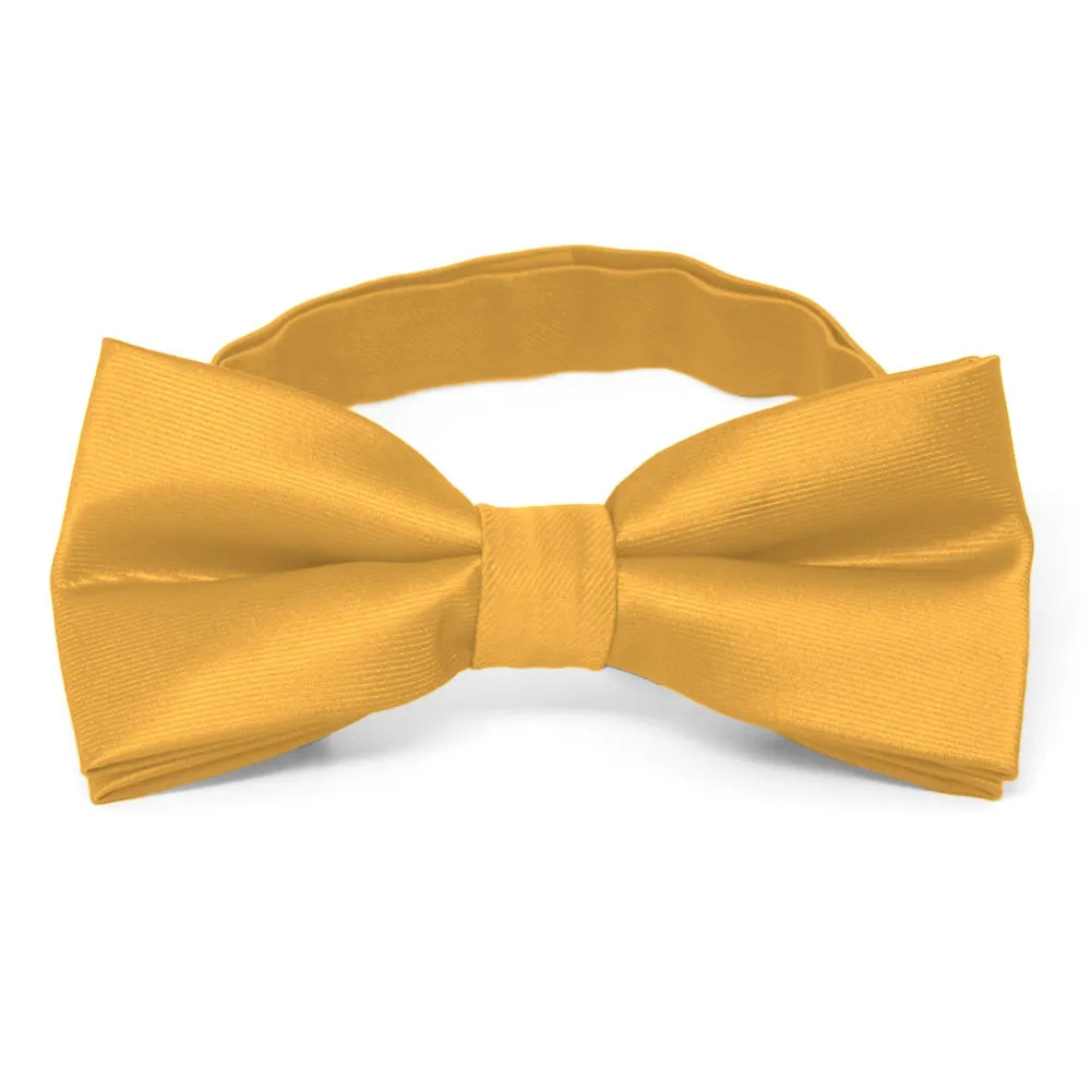 Gold Bar Band Collar Bow Tie sold by TieMart