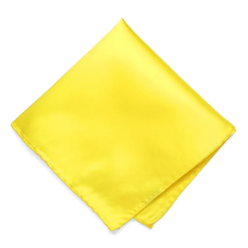 Yellow Premium Pocket Square sold by TieMart