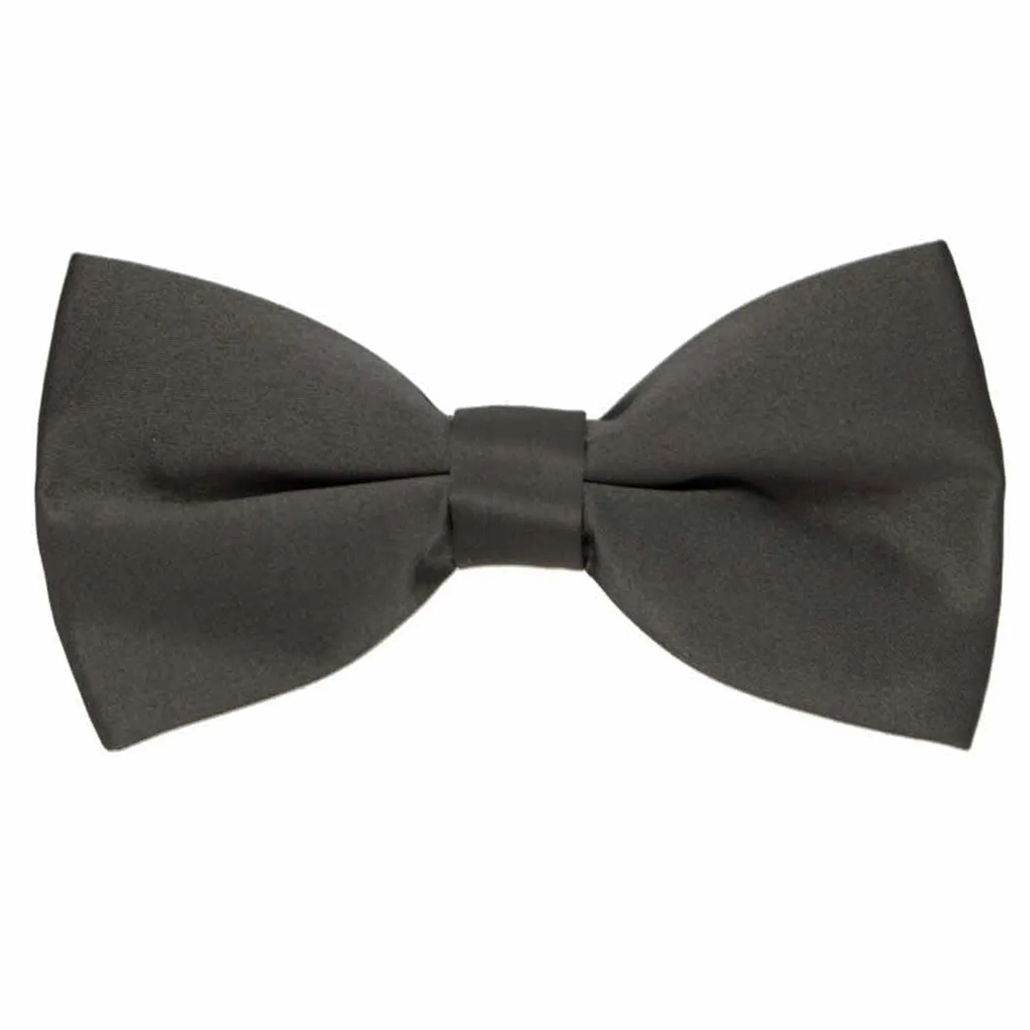 Dusk Gray Clip-On Bow Tie sold by TieMart