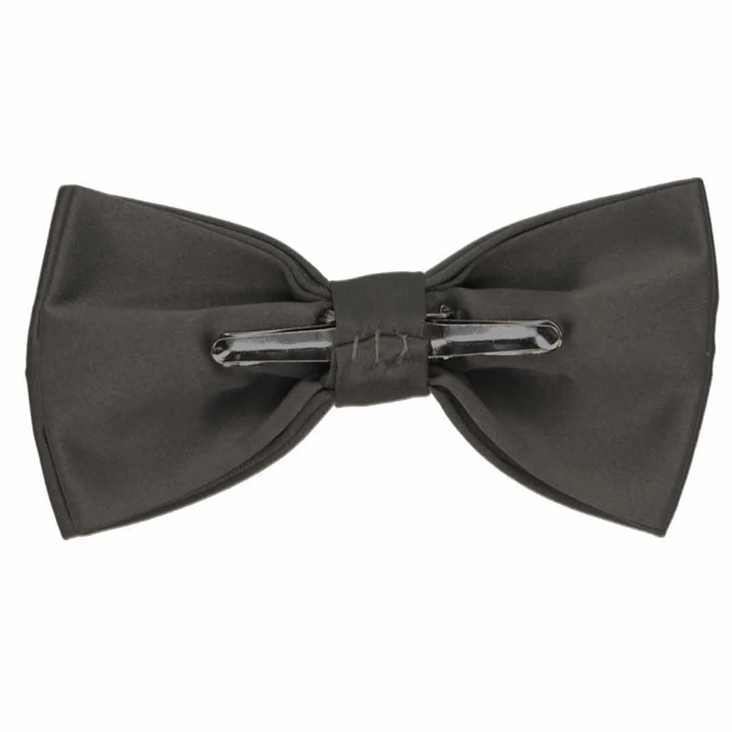 Dusk Gray Clip-On Bow Tie sold by TieMart product image thumbnail 2