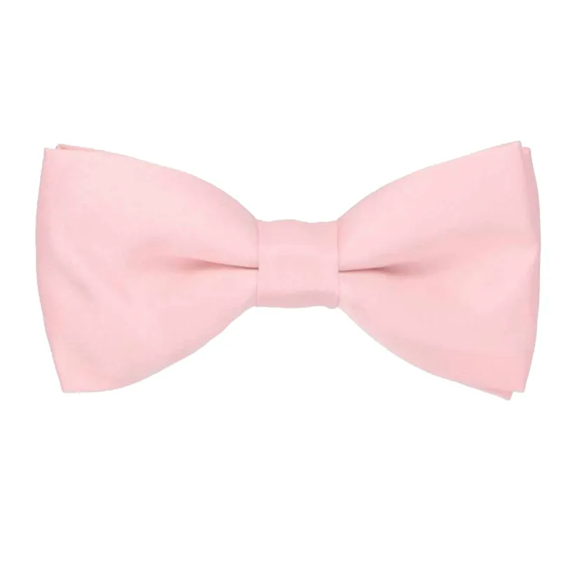 Dusty Pink Clip-On Bow Tie sold by TieMart