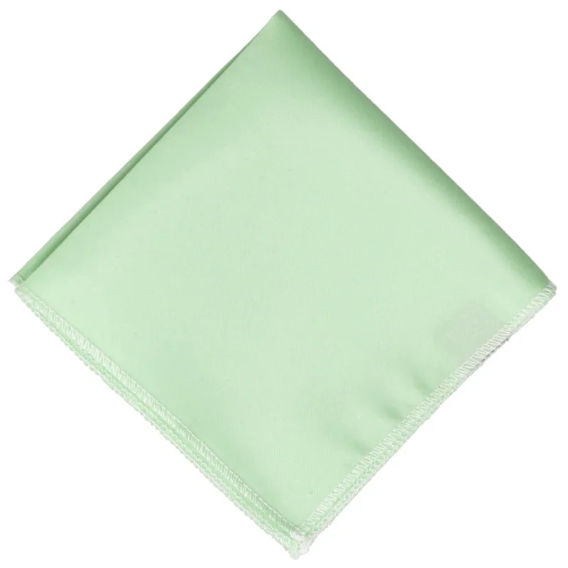 Tea Green Pocket Square sold by TieMart