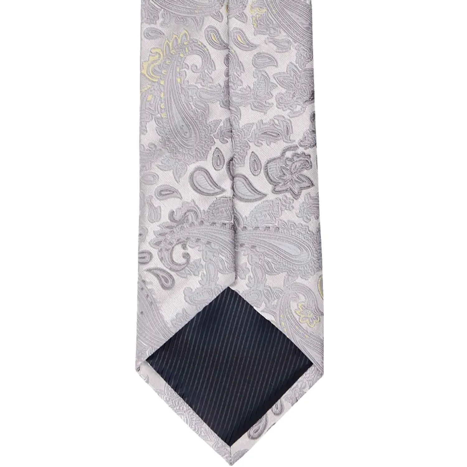 Silver Redfish Paisley Necktie sold by TieMart product image thumbnail 3