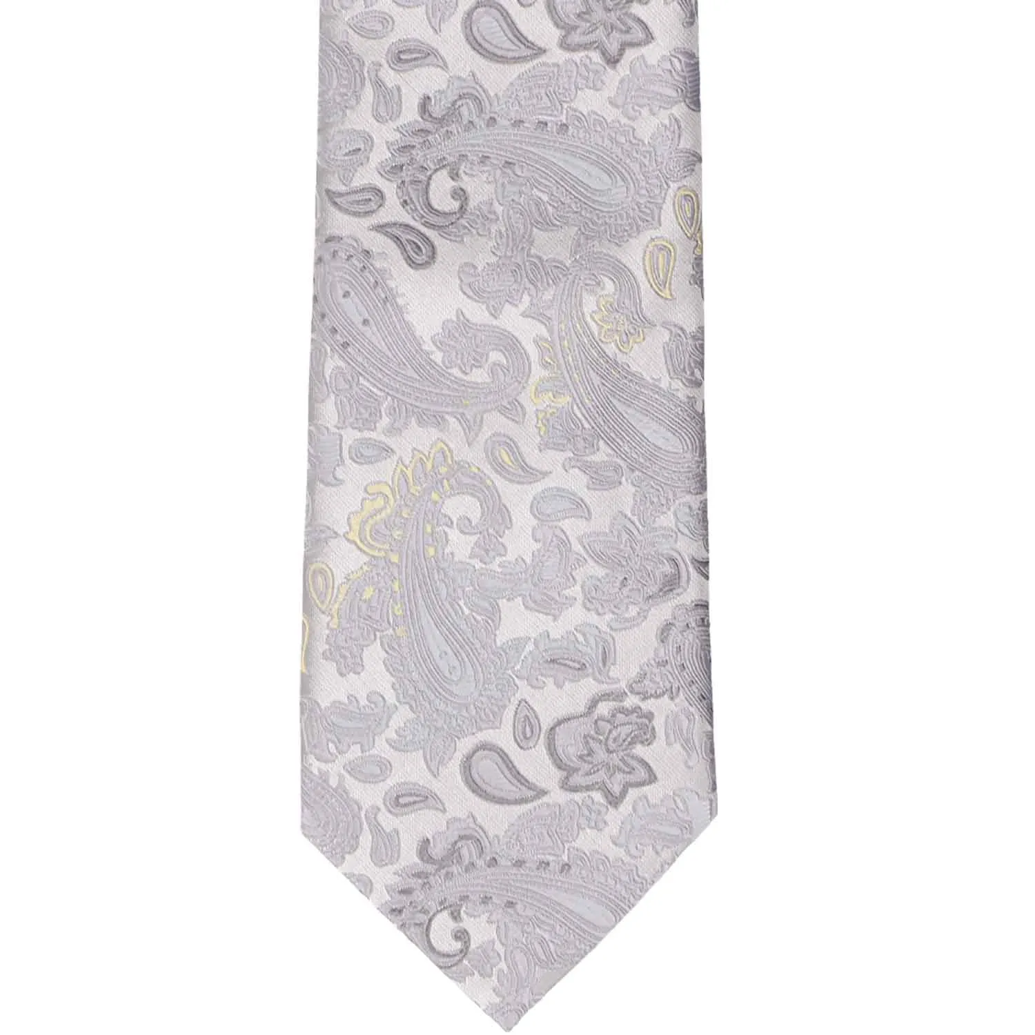 Silver Redfish Paisley Necktie sold by TieMart product image thumbnail 2