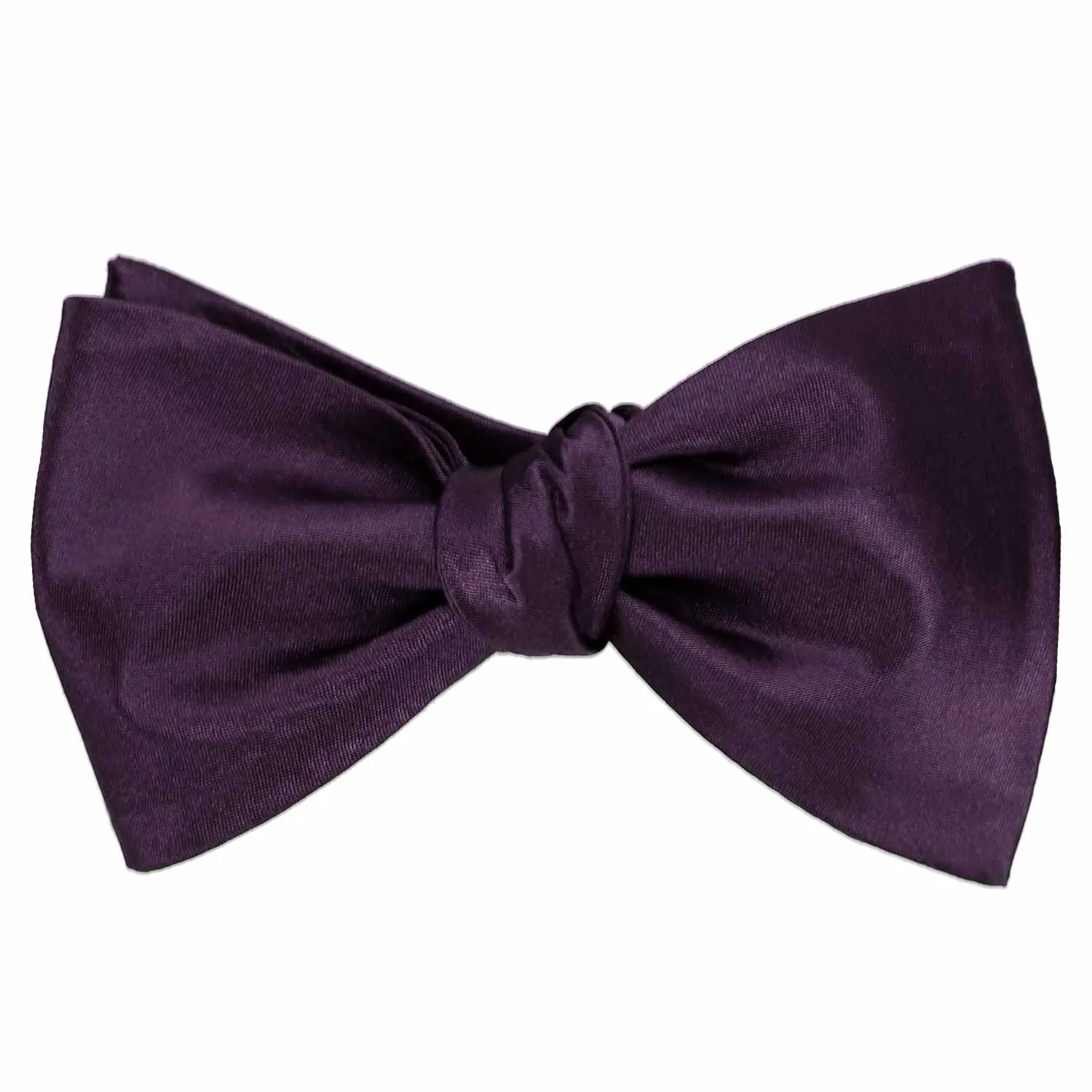 Eggplant Purple Self-Tie Bow Tie sold by TieMart product image thumbnail 2