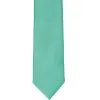 Aquamarine Slim Solid Color Necktie, 2.5" Width sold by TieMart