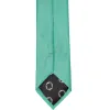Aquamarine Slim Solid Color Necktie, 2.5" Width sold by TieMart