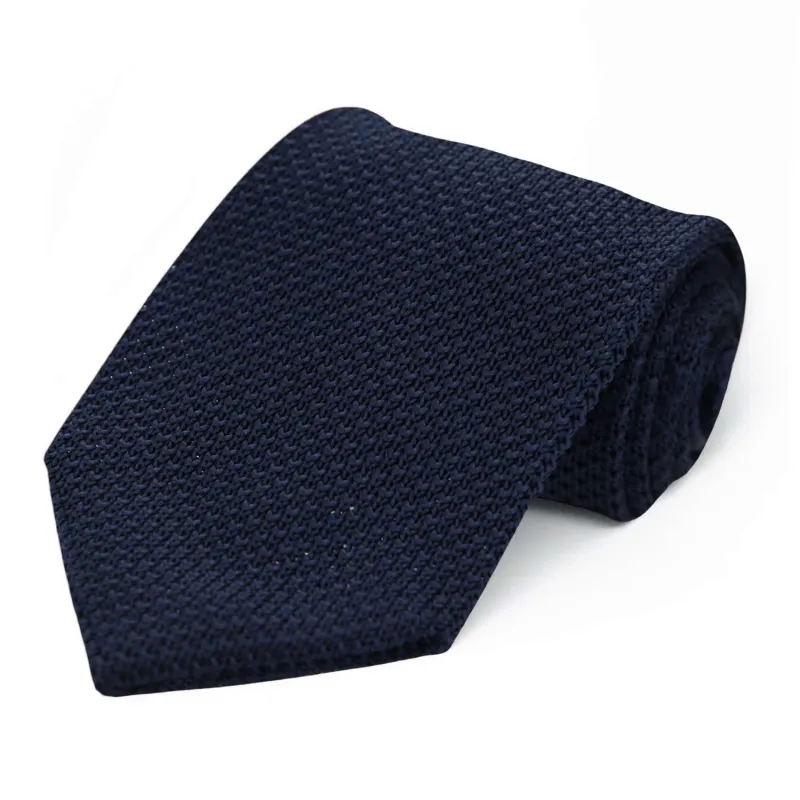 Navy Blue Knit Tie made by TieMart
