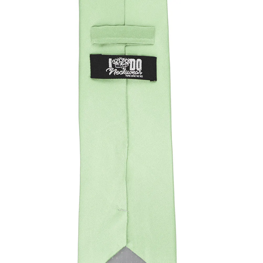 Light Mint Silk Necktie sold by TieMart product image thumbnail 3