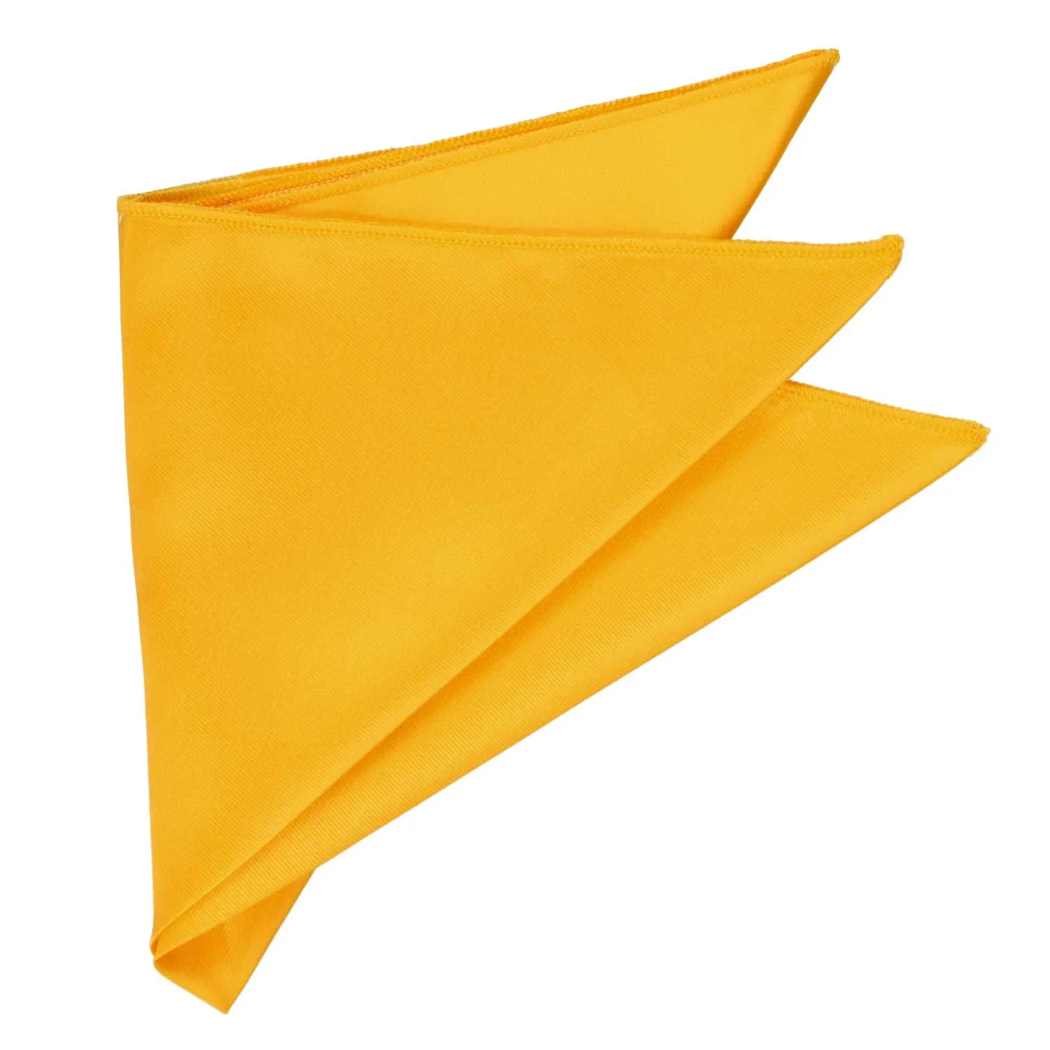 Golden Yellow Solid Color Pocket Square sold by TieMart product image thumbnail 3