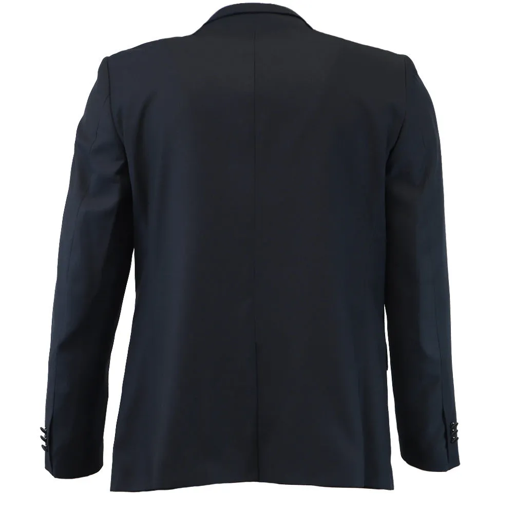Navy Blue Premium Peak Lapel Dinner Jacket sold by TieMart product image thumbnail 3
