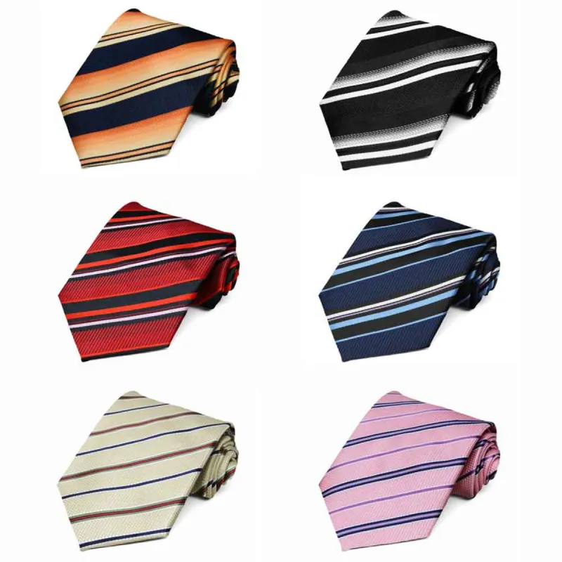 Striped Neckties, 6-Pack sold by TieMart