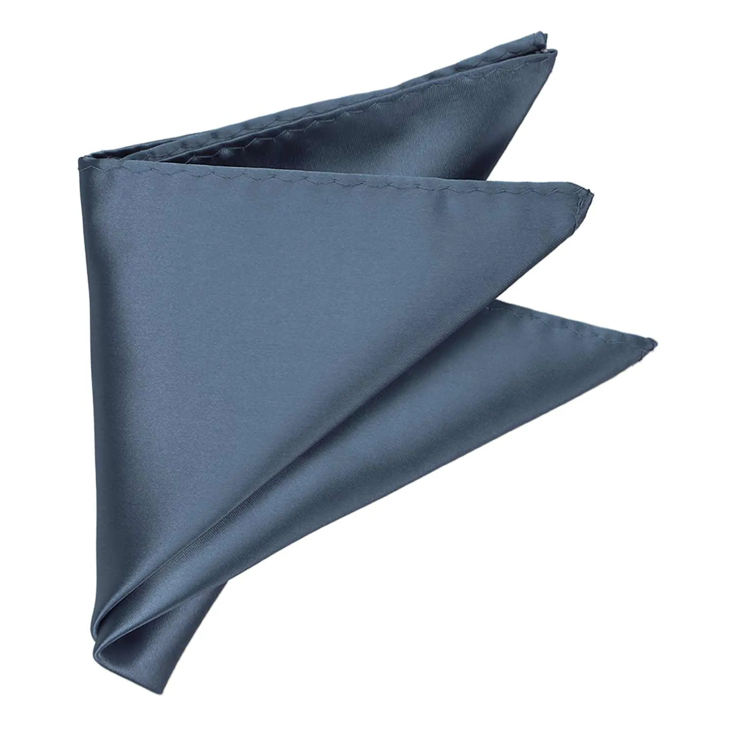 Dusty Blue Premium Pocket Square sold by TieMart product image thumbnail 3