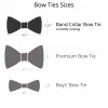 Black Band Collar Bow Tie sold by TieMart