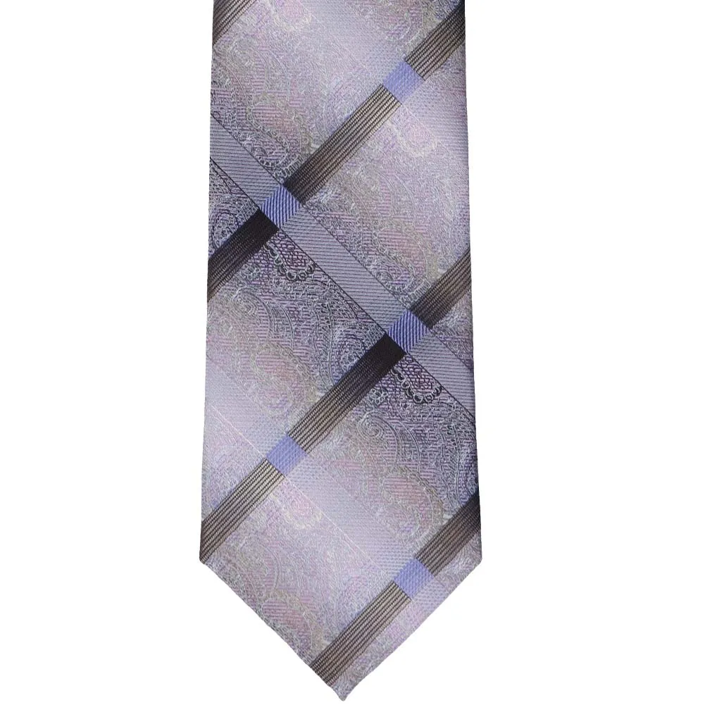 Periwinkle Ferguson Paisley Necktie sold by TieMart product image thumbnail 2