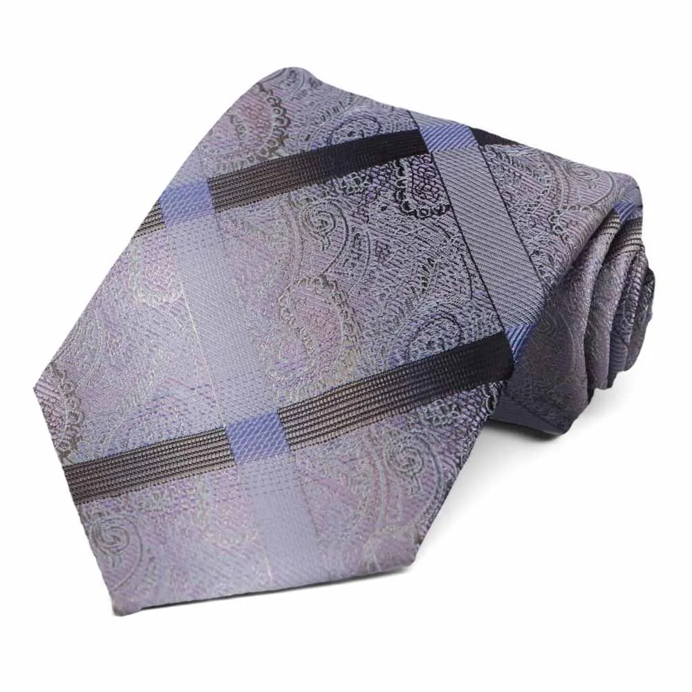 Periwinkle Ferguson Paisley Necktie sold by TieMart