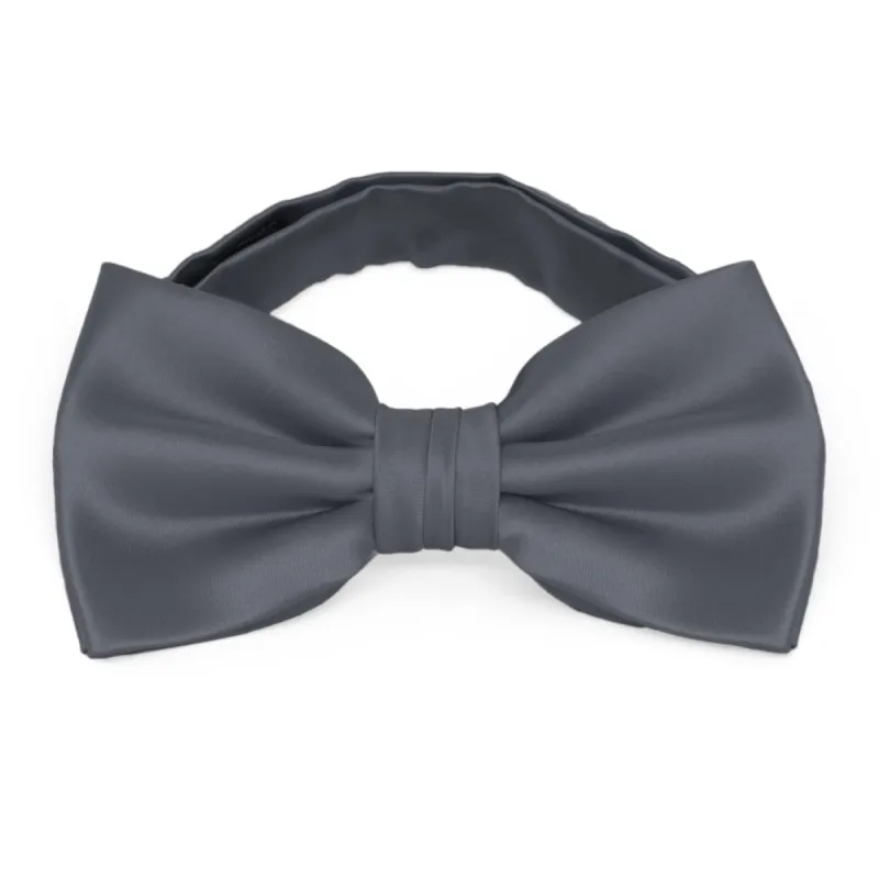 Pewter Premium Bow Tie sold by TieMart