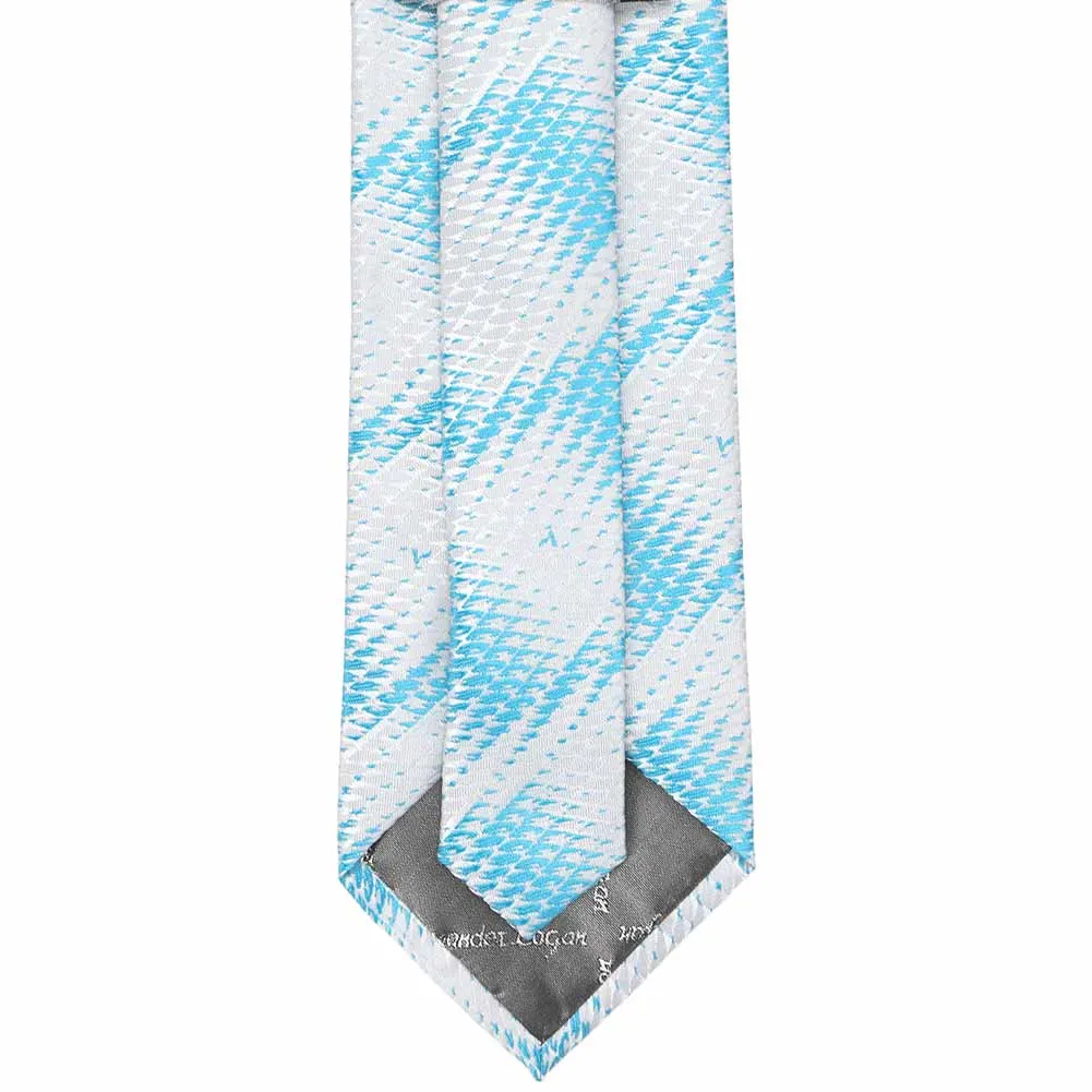 Turquoise Downey Geometric Necktie sold by TieMart product image thumbnail 4