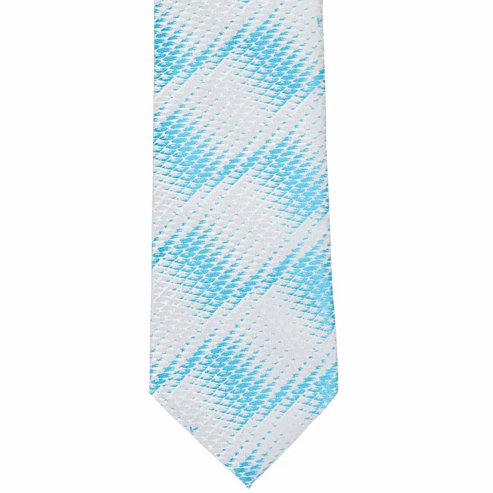 Turquoise Downey Geometric Necktie sold by TieMart product image thumbnail 2