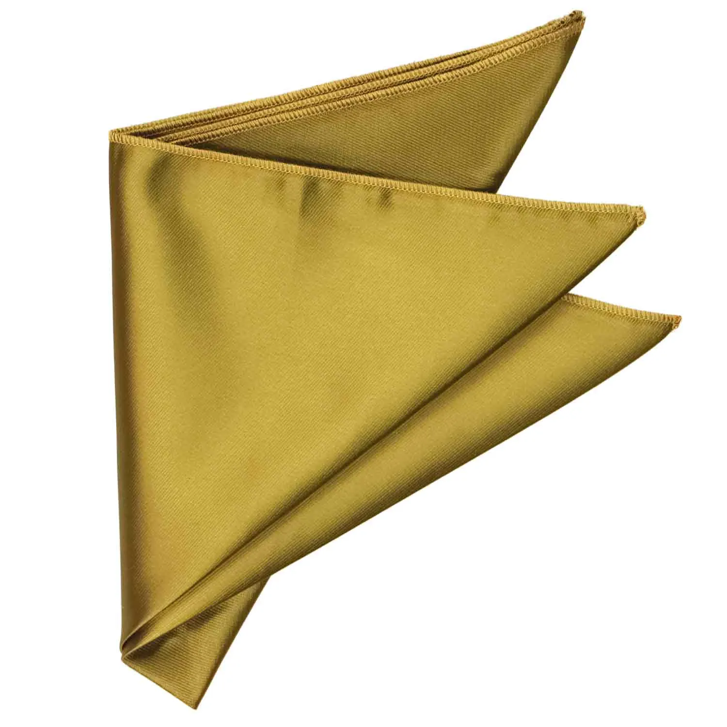 Gold Solid Color Pocket Square sold by TieMart product image thumbnail 3