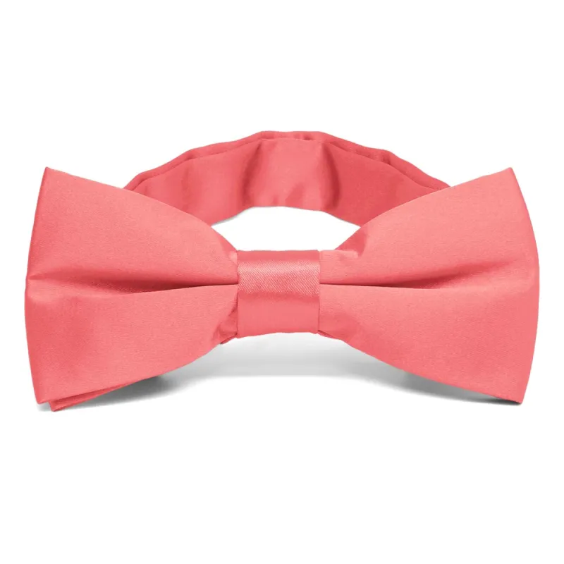 Coral Band Collar Bow Tie sold by TieMart