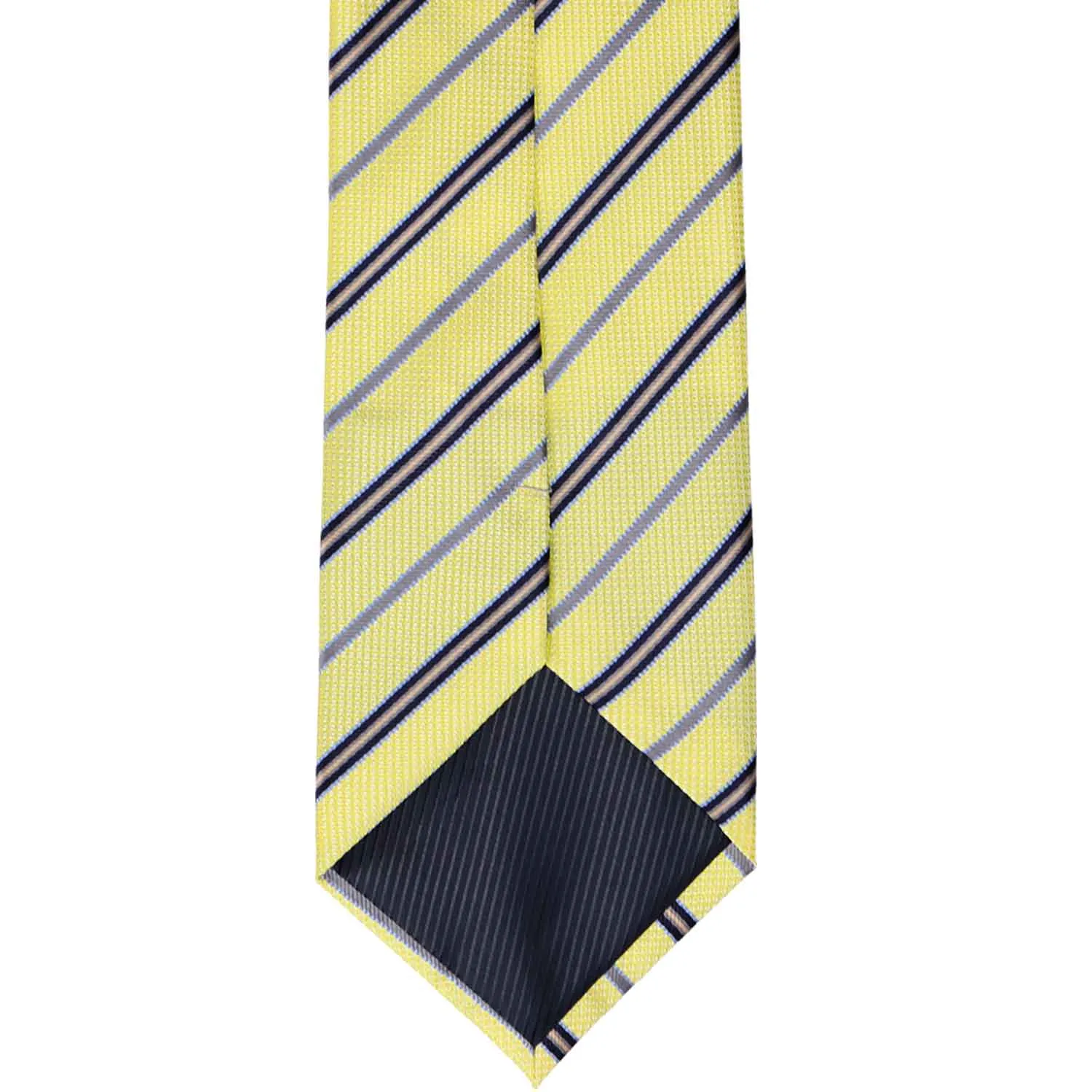 Yellow Hartwell Striped Necktie sold by TieMart product image thumbnail 3