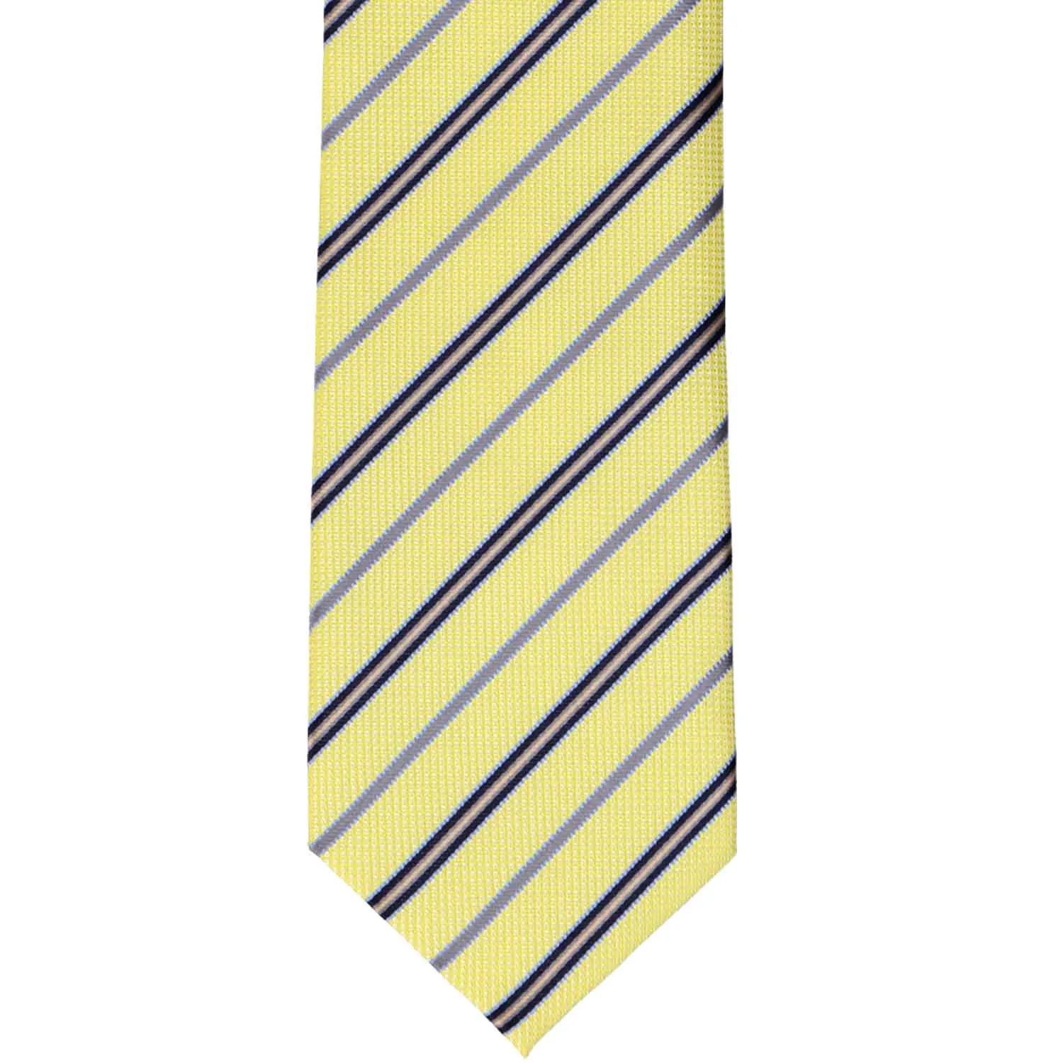 Yellow Hartwell Striped Necktie sold by TieMart product image thumbnail 2