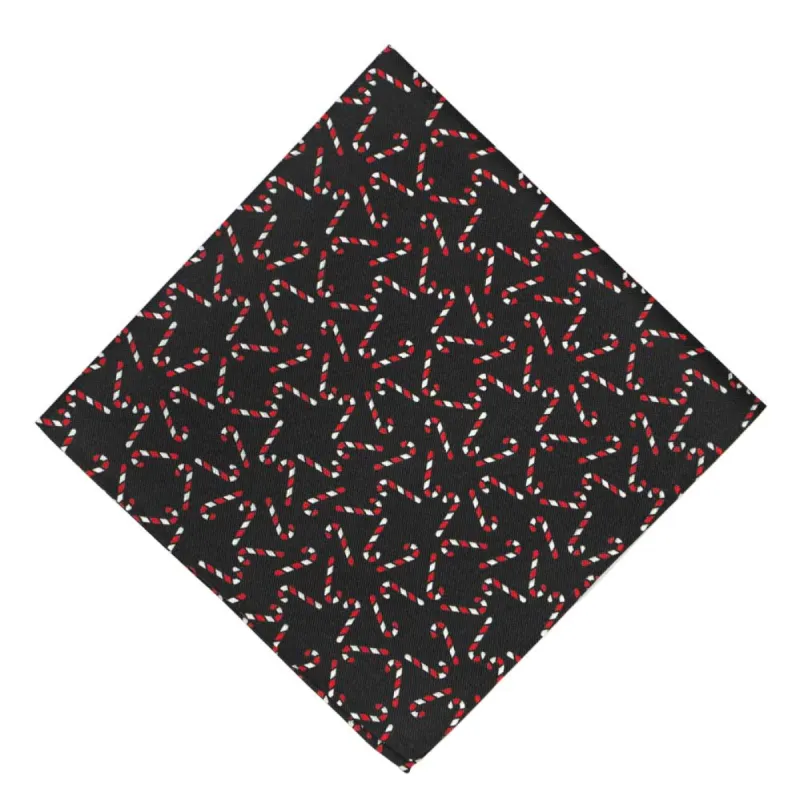 Candy Cane Pocket Square sold by TieMart