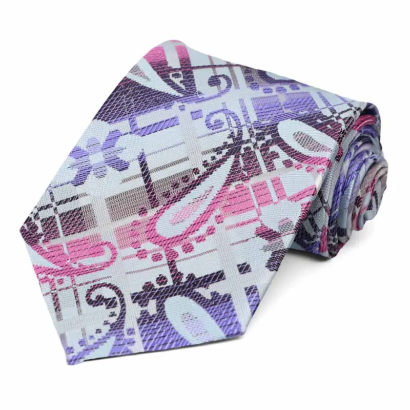 Purple Belmont Paisley Necktie sold by TieMart