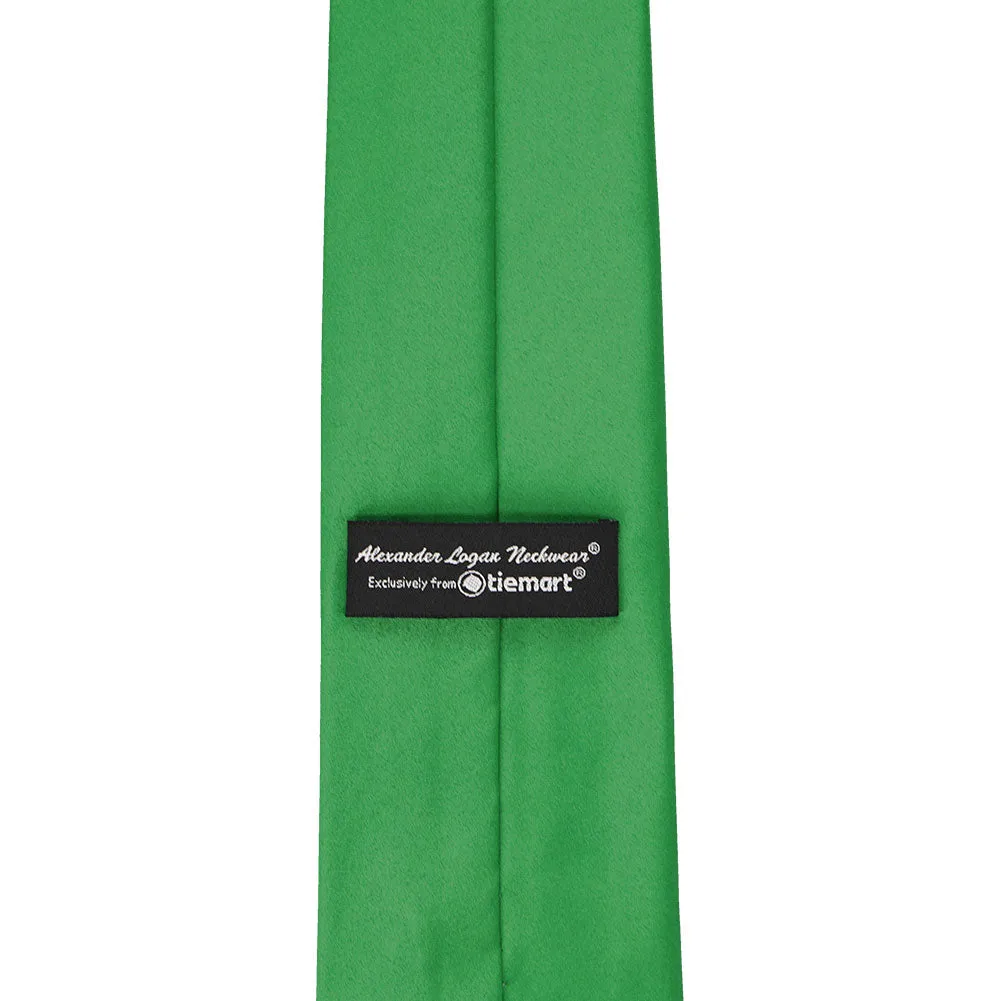 Irish Green Solid Color Necktie sold by TieMart product image thumbnail 3