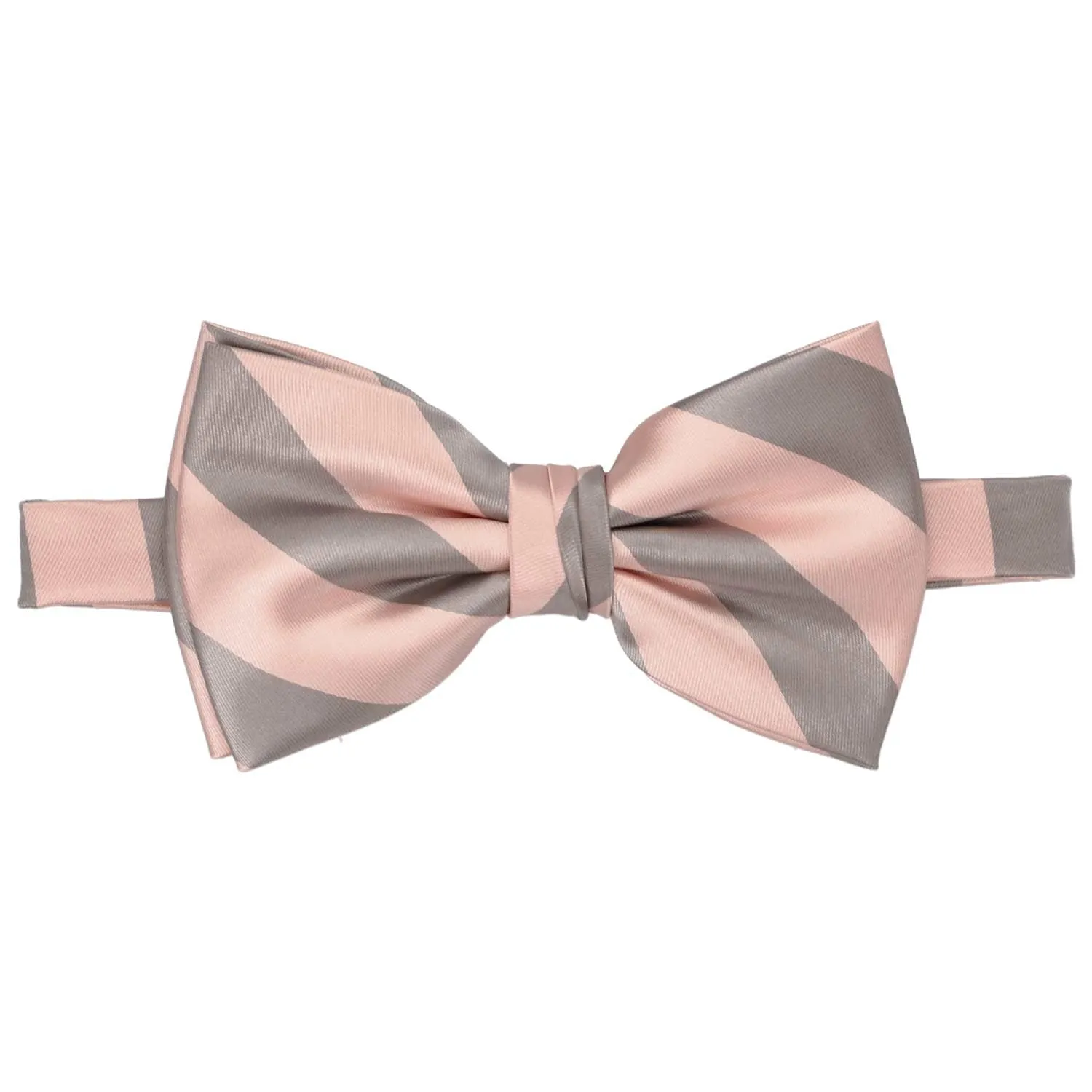 Petal and Portobello Striped Bow Tie sold by TieMart product image thumbnail 2