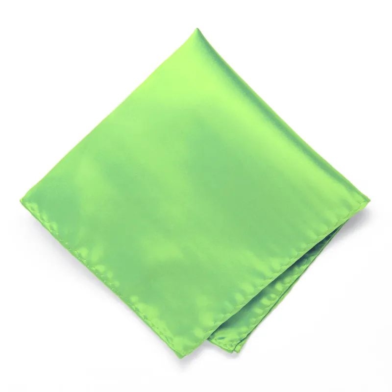 Spring Green Premium Pocket Square sold by TieMart