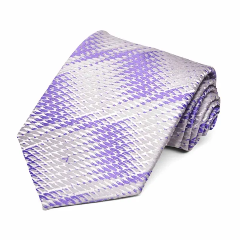 Purple Downey Geometric Necktie sold by TieMart