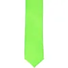 Hot Lime Green Skinny Solid Color Necktie, 2" Width sold by TieMart