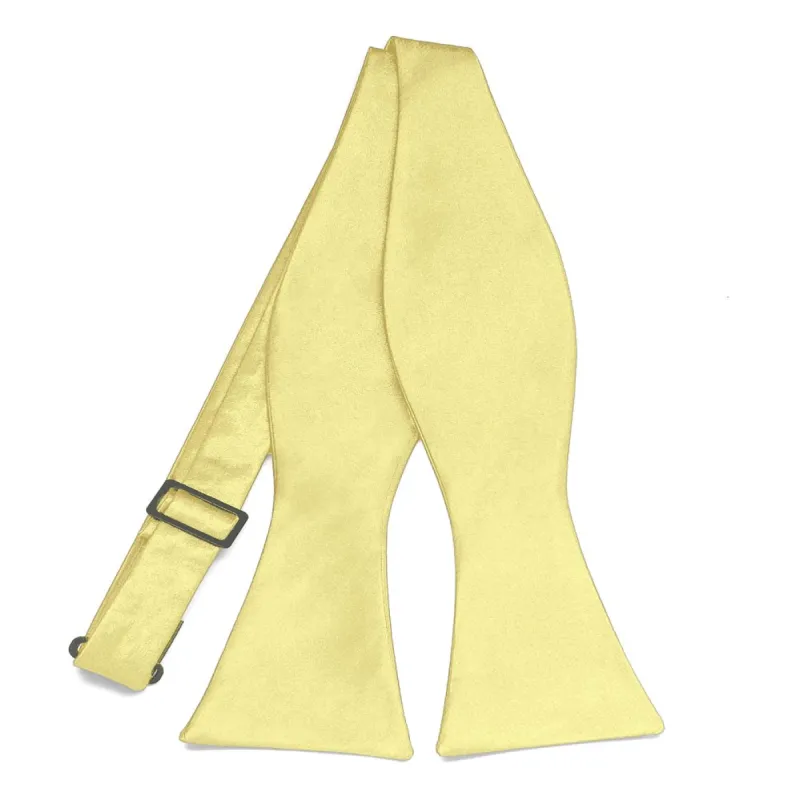 Butter Yellow Self-Tie Bow Tie sold by TieMart