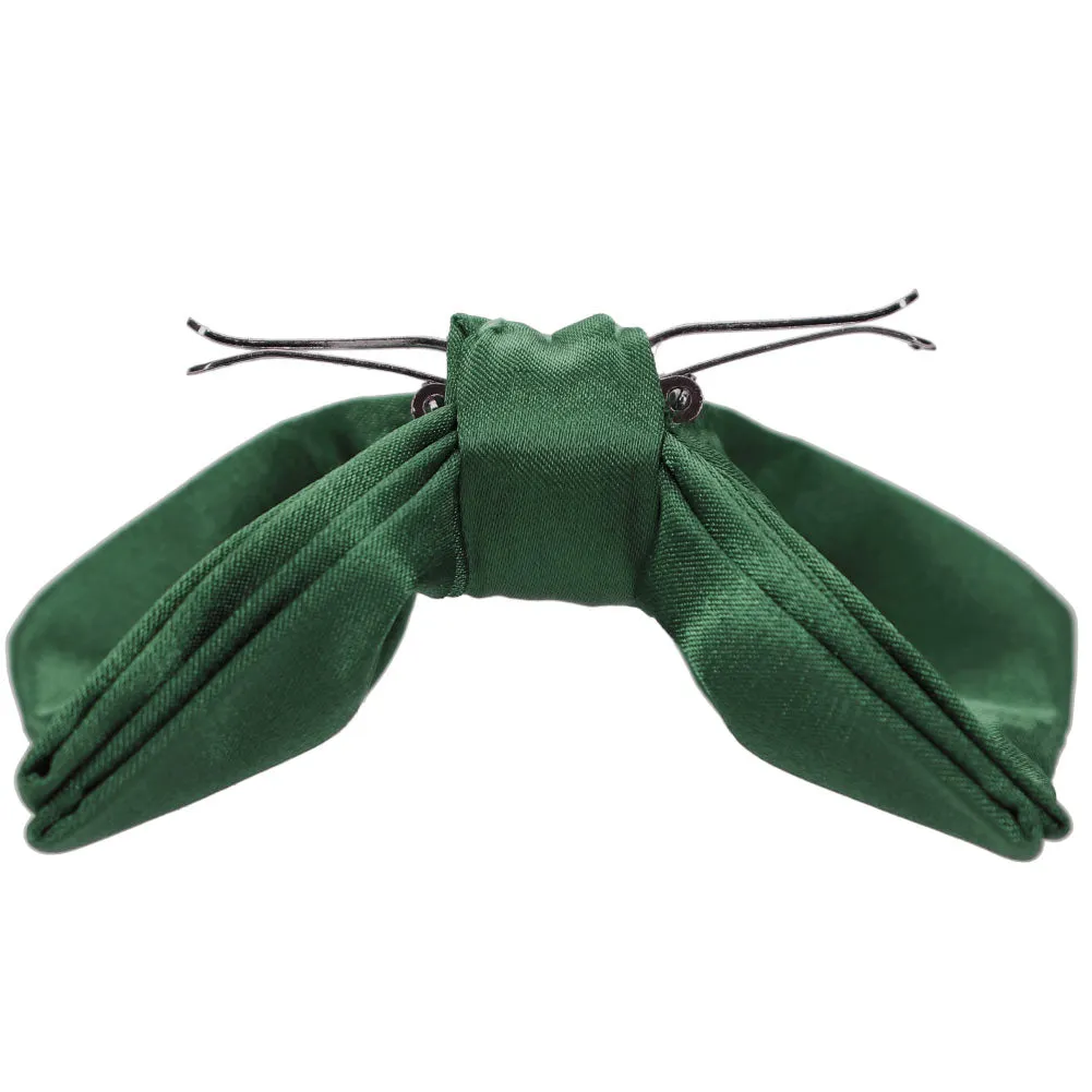 Forest Green Clip-On Bow Tie sold by TieMart product image thumbnail 2