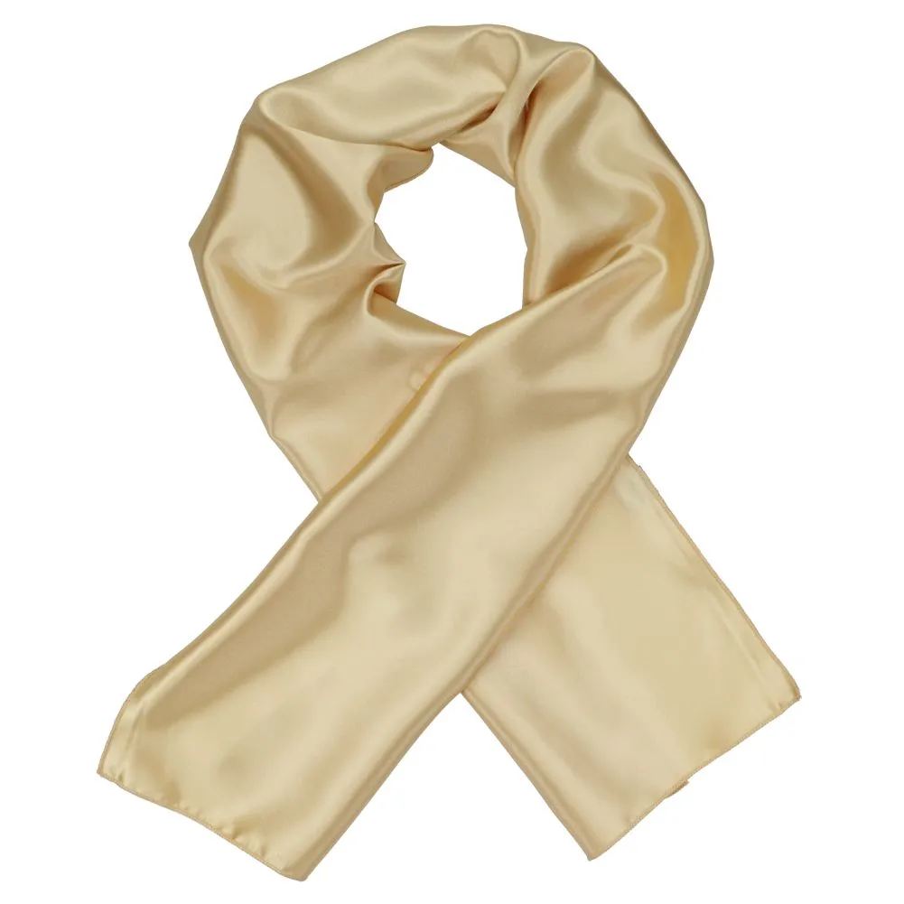 Sparkling Champagne Solid Color Scarf sold by TieMart product image thumbnail 2