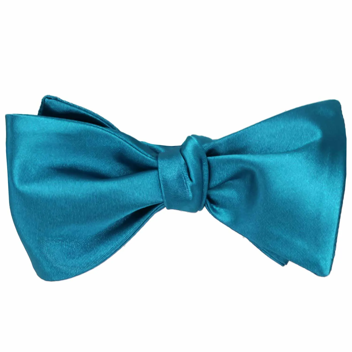 Caribbean Blue Self-Tie Bow Tie sold by TieMart product image thumbnail 2