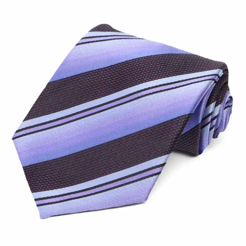 Periwinkle Crossland Stripe Necktie sold by TieMart