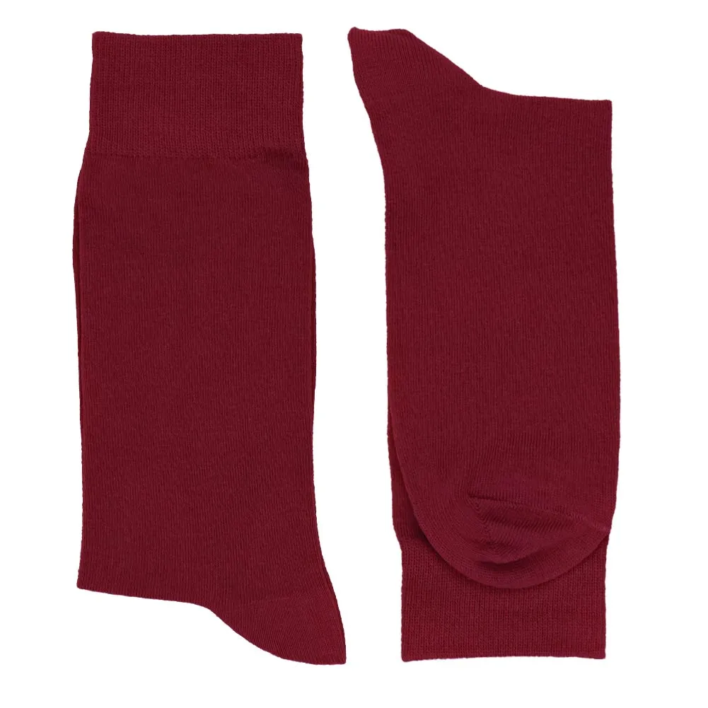 Men's Burgundy Socks sold by TieMart product image thumbnail 2